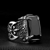 Prstan Viking Jewellery - SS8-058R black