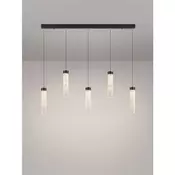 ZELON LED VISILICA MAT CRNA/STAKLO 20W IP20 3000K TRIAK PRIGUŠLJIVA NL9160202