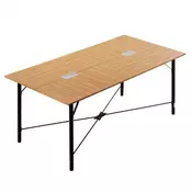 VEVOR Konferenčna miza 180x90x75 cm rjava
