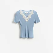 Reserved - Vunena bluza sa čipkom