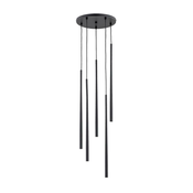 Luster na sajli CARMEN 5xG9/40W/230V pr. 30 cm crna
