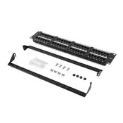 Lanberg Patch panel 48 priključaka 2U 19 CAT.6 crni PPU6-2048-B