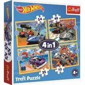 Trefl Slagalica Hot Wheels, 4u1