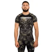 Venum Rashguard Short Sleeve Invader, Black/Sand - S