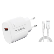 Brzi Zidni Punjac | 20W | Kabel USB-A na Lightning | 1.0 m | TORIMA
