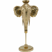 Meblo Trade Svijecnjak Elephant head Gold 49cm 26x17,5x48,5h cm