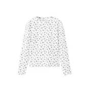 MANGO KIDS Majica svetlo modra/rjava/bela
