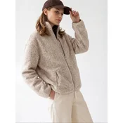 MixRay Jopa iz flisa Sweatshirts naravno bela