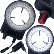 Rosfix 72xLED Osvetljevalec za Mikroskop – Regulacija Intenzivnosti, 72 LED 6500–7000K | 0–10W, DC12V, O30–65mm, (5000356648)