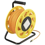 Renkforce Renkforce RJ45 omrežni kabelski boben CAT 6a (neobdelani kabel CAT7) S/FTP 50 m oranžna brez halogena, (20537782)