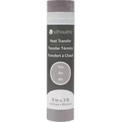 Silhouette Flocked Heat Transfer - 22,9 cm x 0,9 m - Grey