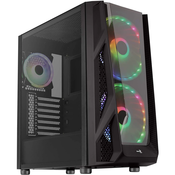 Aerocool NightHawk Duo Midi-Tower, Tempered Glass - schwarz ACCM-PB20033.11
