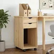 vidaXL Gležnji kabinet Rjava 34 x 39 x 65,5 cm Masivna borovina