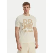 HUGO Majica Dlix_RB 50559696 Écru Regular Fit