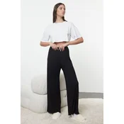 Trendyol Black Viscose Knitted Pajama Bottoms