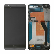 HTC Desire 820 - LCD zaslon + steklo na dotik + okvir (Grey) TFT