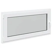 Vidaxl Okno za klet RISOR 120 x 60 cm PVC in steklo Bela