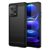 Ovitek Carbon za Xiaomi Redmi Note 12 Pro+ 5G – črna