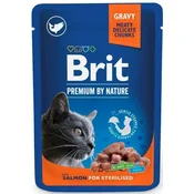BRIT Premium kesica sa lososom sterilisanim za macice 100 g.