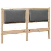 Vidaxl Vzglavje Drugo Rjava 150 cm Trdna borovina