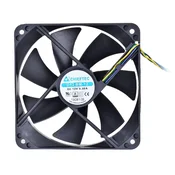 Chieftec Chieftec AF-1225PWM hladilni ventilator za računalniško ohišje, Črn