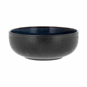 Črna/temno modra lončena skleda o 18 cm – Bitz