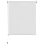 vidaXL Zunanje rolo senčilo 400x230 cm bele barve