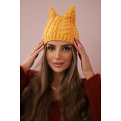marka niezdefiniowana Cap with fleece Rabbid K237 mustard