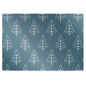 Decormat Podloga za pisarniški stol Modri gozd 140x100 cm 15 cm