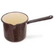 shumee RJAV brezov emajliran okrogel vrč 12 cm, 1,2 l