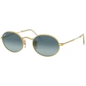 Ray-Ban Suncane naocare 0RB3547 001/3M, Ovalne, Zlatne
