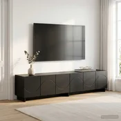vidaXL TV stojalo 179.5 x 34.5 x 40 cm Črna Konstruiran les