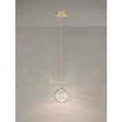 BLAZIK LED VISILICA ZLATNA/STAKLO 5W IP20 2700K NL9214161