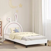 Krevet za djecu s uzglavljem Bijela 80 x 200 cm PU