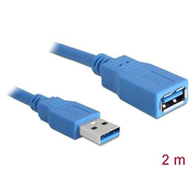 Kabel DELOCK, USB 3.0, USB-A (M) na USB-A (Ž), podaljševalni, 2m