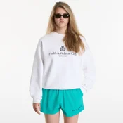 Mikina Sporty & Rich H&W Crest Embroidered Crewneck UNISEX White L