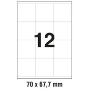 ETIKETE ILK 70X67,7MM PK100L ZWECKFORM 3661