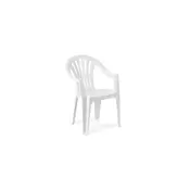 GREEN BAY Baštenska plastična stolica Kona - bela