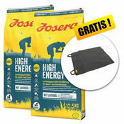 JOSERA High Energy 2 x 12,5 kg + avtomobilska odeja BREZPLAČNO