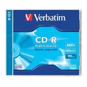 Verbatim CD-R 90 40x standardno kućište 1 komad (etiketa 1) 43428