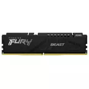 Kingston FURY Beast RGB Black 32GB DDR5-6000 EXPO CL36 DIMM memorija