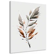Slika minimalistični listi v gibanju - 100x150