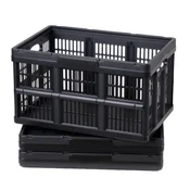 VEVOR Zložljiva plastična shranjevalna škatla 52,5x35,5x29,5 cm, 3-delni set