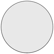Vidaxl Stensko ogledalo črno O 60 cm okroglo