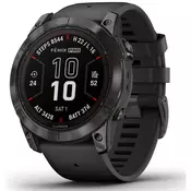 GARMIN pametna ura Fenix 7X Pro - Sapphire Solar BT (51mm), Carbon Gray-Titanium (Black Band)
