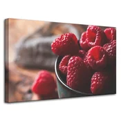 shumee Platno s tiskom Rdeča malinova kuhinja 80x50 cm