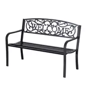 Homestar Vrtna klop za 2 osebi 127x60x87 cm kovinska