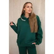 Insulated set with embroidery Los Angeles green
