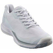 Wilson Rush Pro 3.5 Womens Tennis Shoes White/White/Pearl Blue UK 4