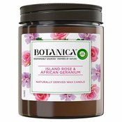 Air Wick Botanica Island Rose & African Geranium mirisna svijeća s mirisom ruže 205 g